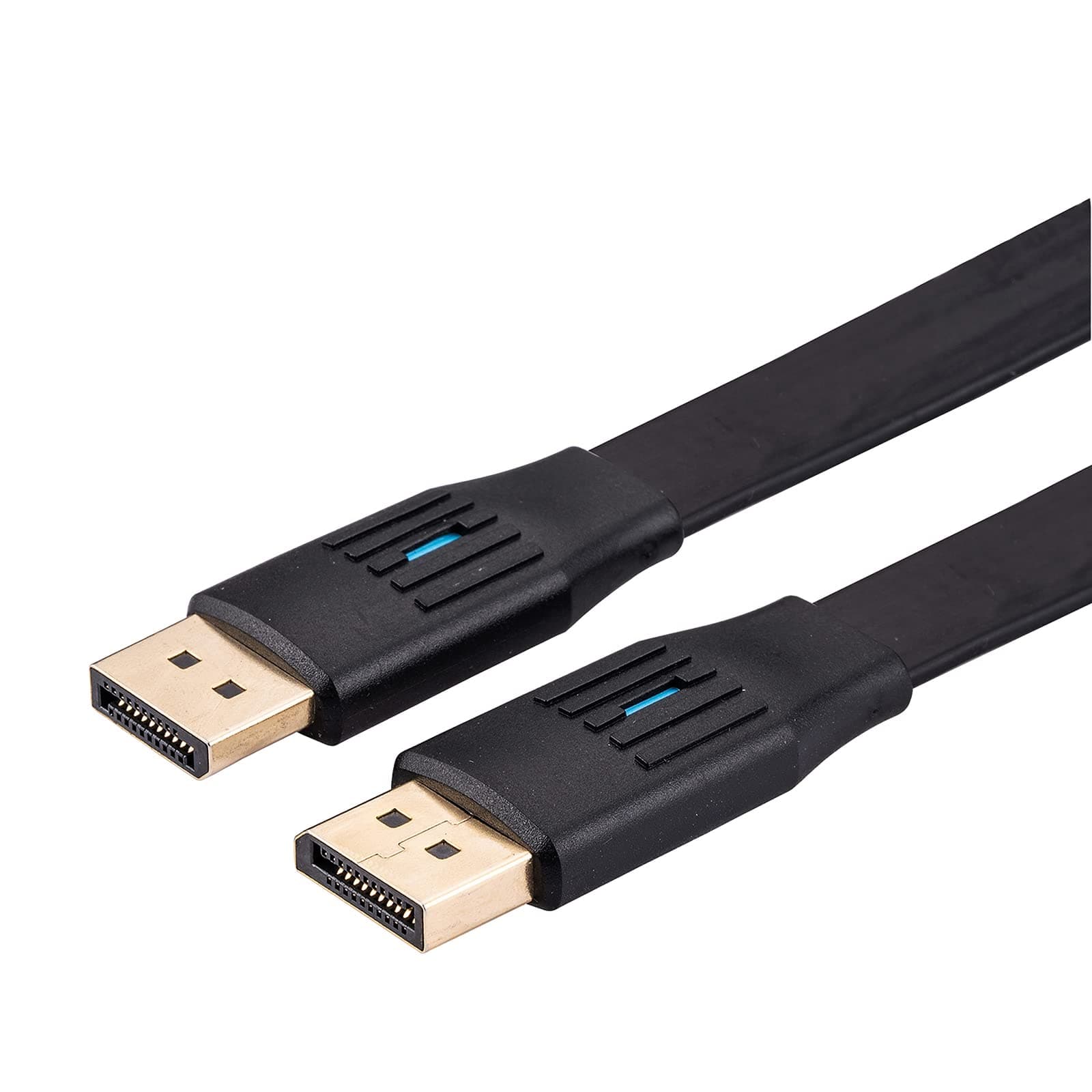 Кабел Roline 11.99.5862, от DisplayPort(м) към DisplayPort(м), плосък, 2m, 8K@60Hz, черен