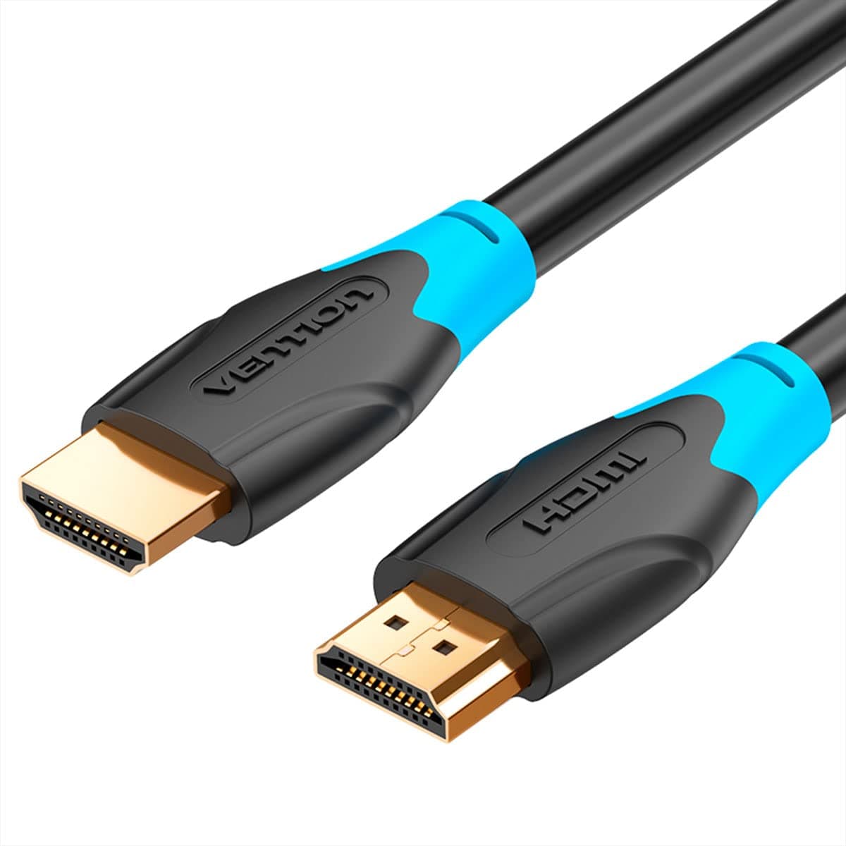Кабел Vention AACBE, от HDMI(м) към HDMI(м), 0.75м, черен, 4K 2160p@60FPS, 18 Gb/s, позлатени конектори