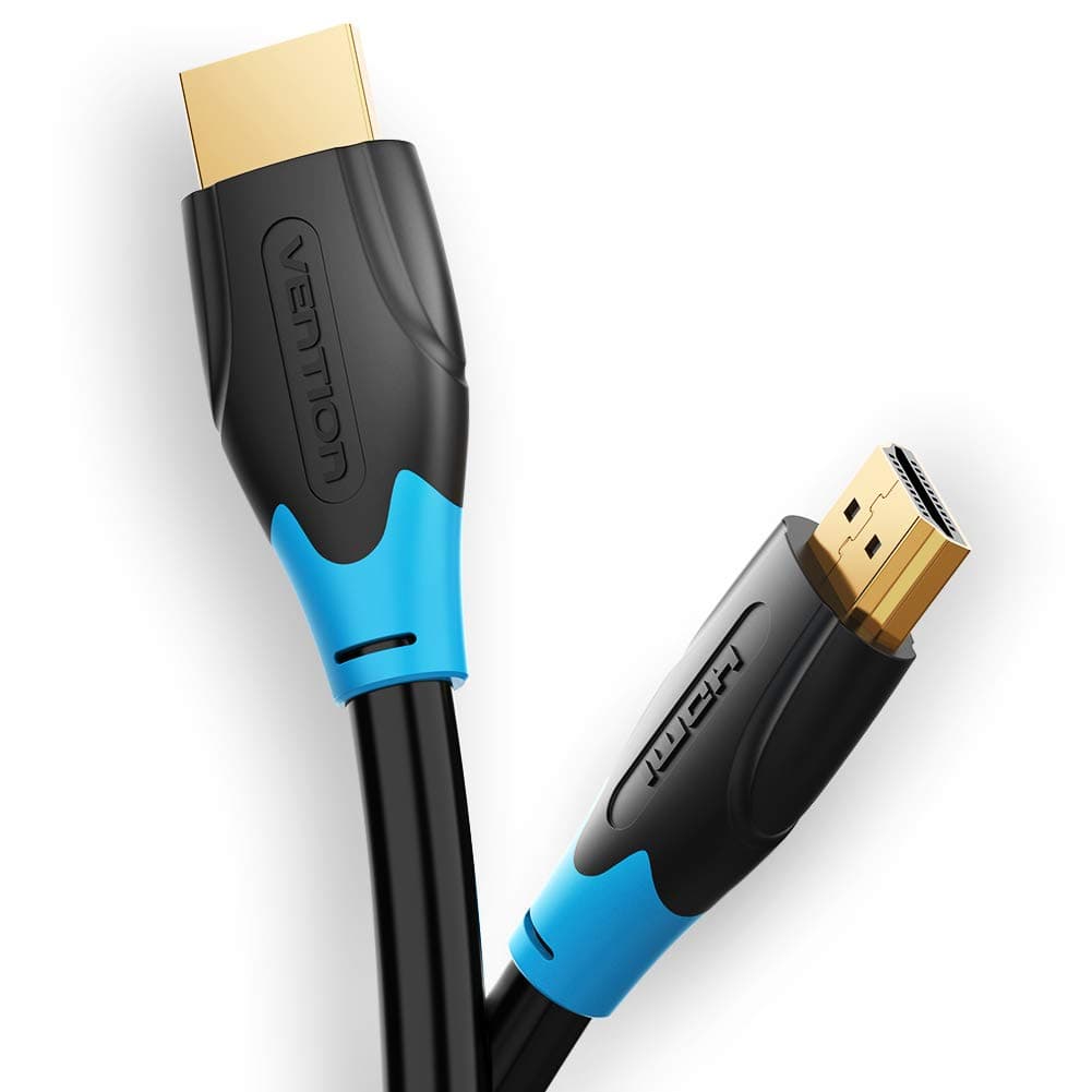 Кабел Vention AACBH, от HDMI(м) към HDMI(м), 2м, черен, 4K 2160p@60FPS, 18 Gb/s, позлатени конектори