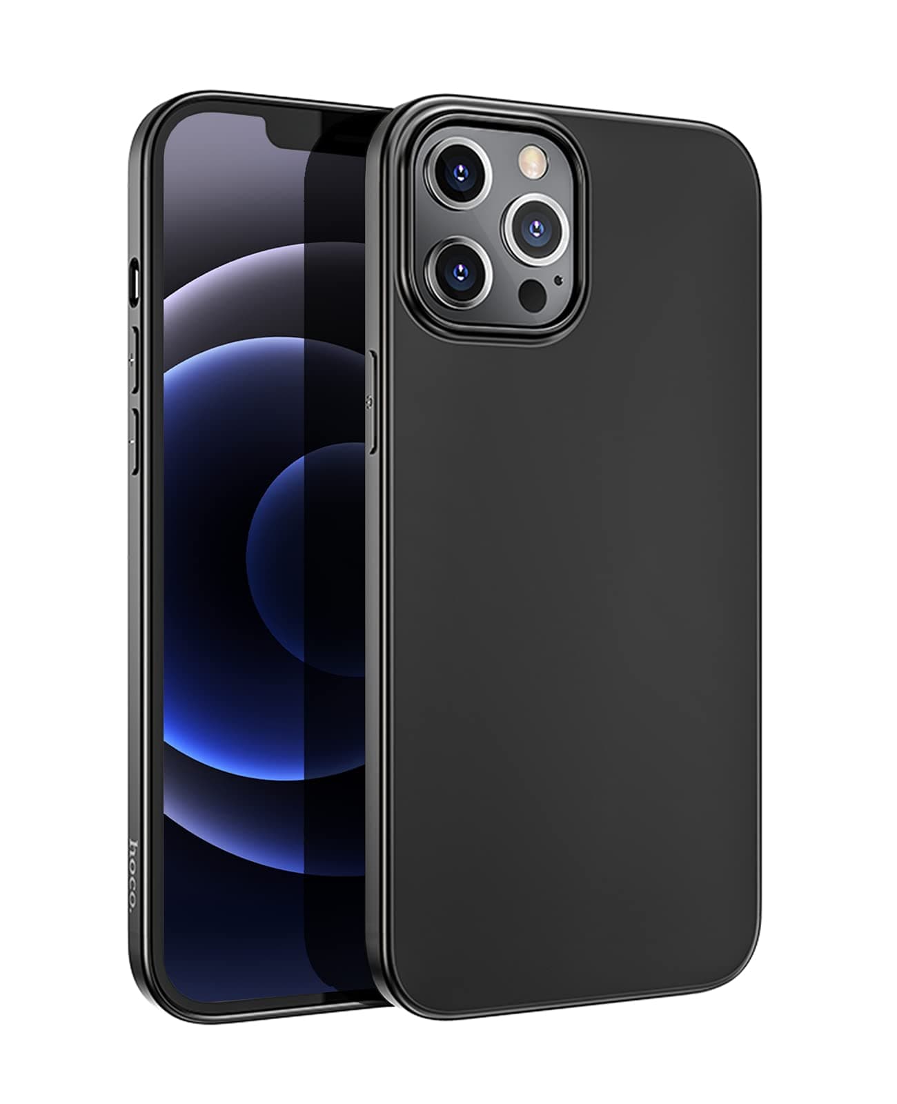 Силиконов (TPU) калъф за iPhone 12 Pro Max (черен) - Hoco Fascination Series TPU Protective Case