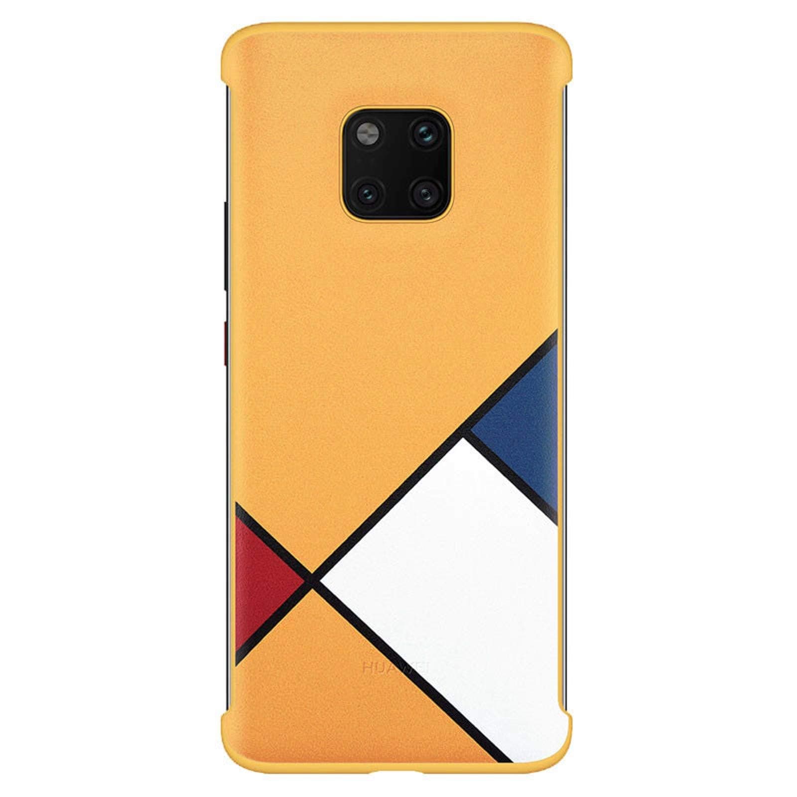 Оригинален поликарбонатов кейс за Huawei Mate 20 Pro - Huawei Abstract Art Theme Case (жълт)