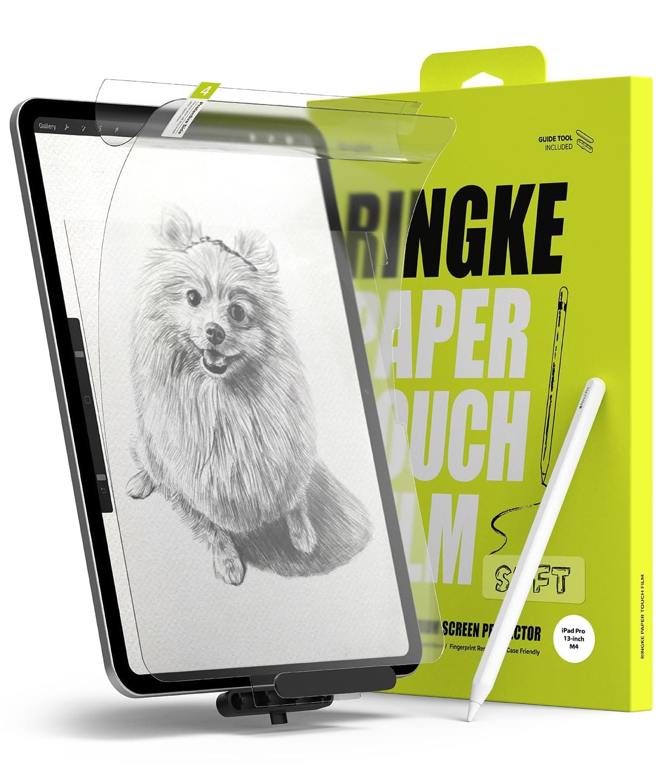 Качествено защитно покритие (подходящо за рисуване) за дисплея на iPad Pro 13 (2024) (матово) - Ringke Paper Touch Film Soft (2 броя)