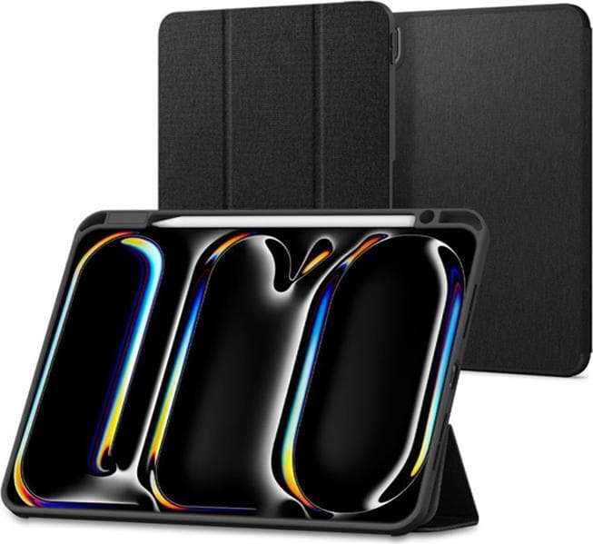 Термополиуретанов (TPU) кейс и поставка за iPad Pro 13 (2024) - Spigen Urban Fit Case (черен)