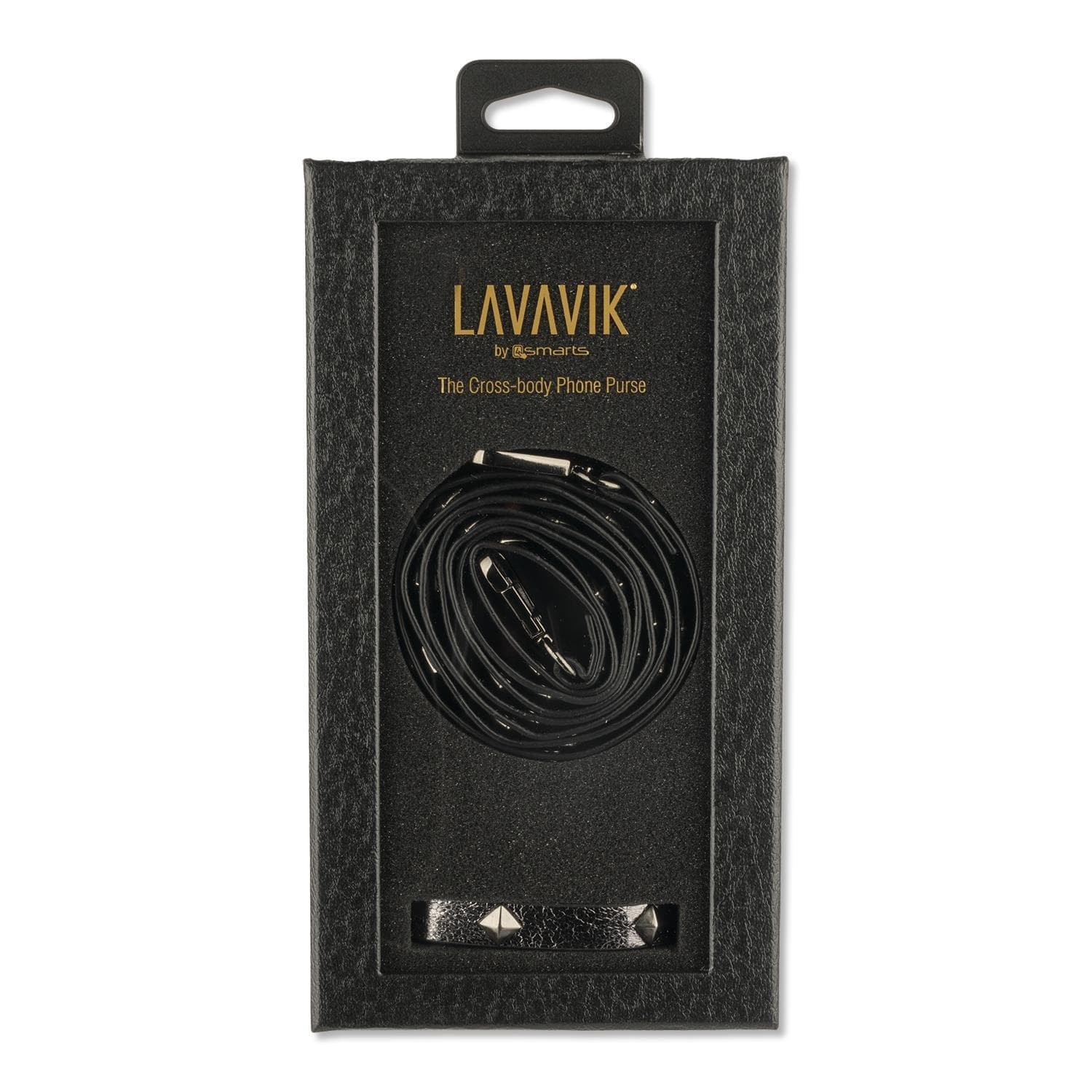 Кожен калъф с портмоне и лента за врата за iPhone XS Max - LAVAVIK Cross-Body Phone Purse (сив)