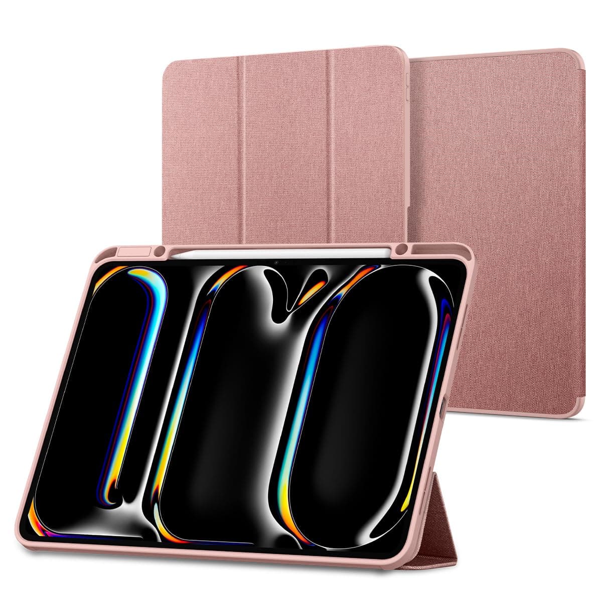 Термополиуретанов (TPU) кейс и поставка за iPad Pro 13 (2024) - Spigen Urban Fit Case (розово злато)