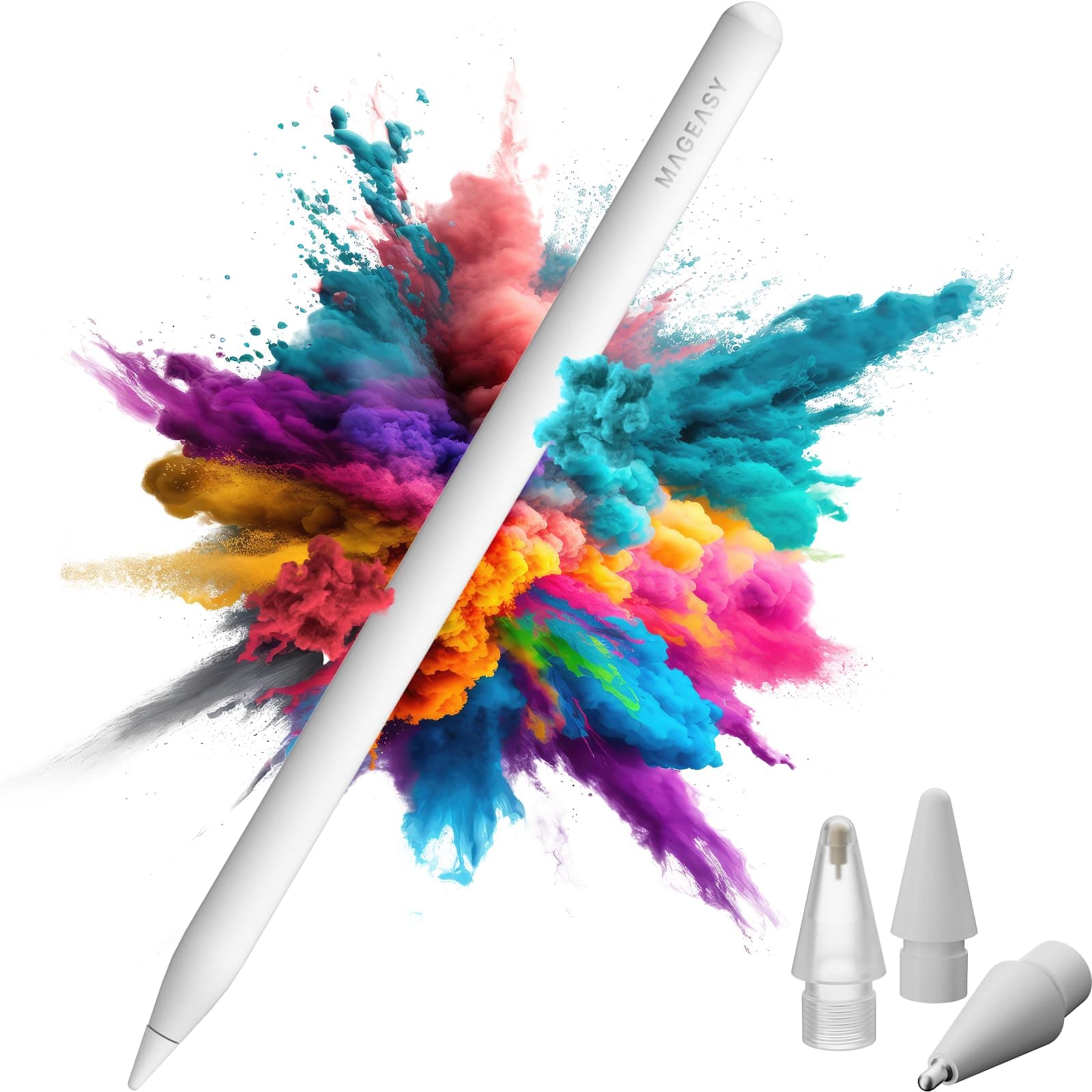 Професионална писалка за iPad (бял) - Mageasy Instinct iPad Stylus Pencil With Tips
