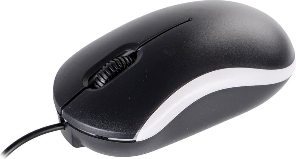 Omega OM-07 3D Optical 1000 DPI USB Mouse - USB оптична мишка за PC и Mac (черен-бял)