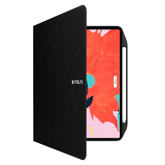 Калъф за таблет SwitchEasy CoverBuddy Folio Lite за Apple iPad Pro 12.9 (2020), с поставка, с отделение за Apple Pencil 2, черен