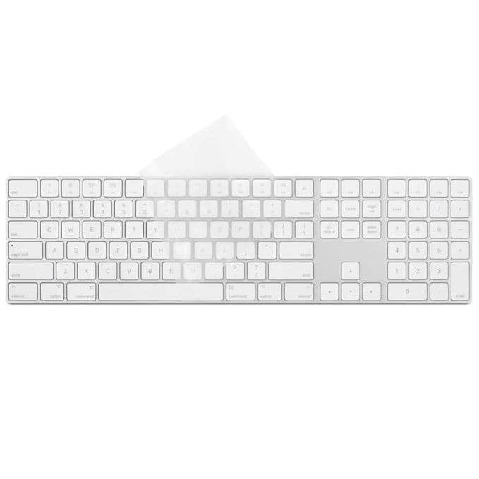 Силиконов протектор за Apple Magic Keyboard with Numeric Keypad (прозрачен) - Moshi ClearGuard MK Keyboard Protector (US layout)