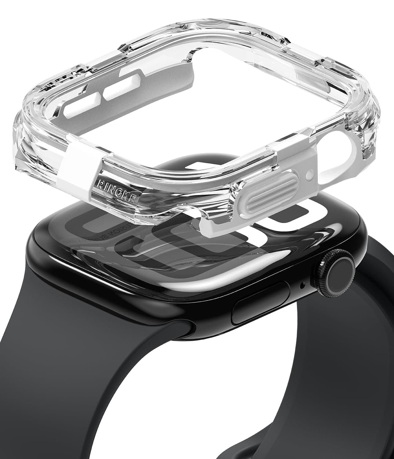 Хибриден кейс с висока степен на защита за Apple Watch 10 46мм (2024) - Ringke Fusion Bumper Case (прозрачен)
