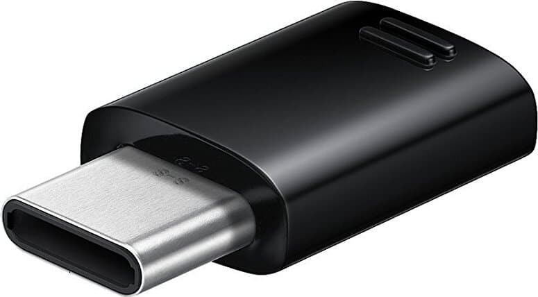 Samsung USB-C to microUSB Adapter EE-GN930 - USB-C адаптер за устройства с USB-C порт (черен)