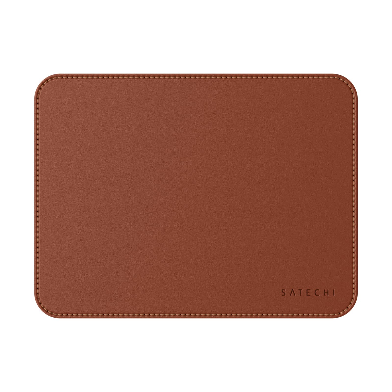 Дизайнерски кожен пад за мишка - Satechi Eco-Leather Mouse Pad (тъмнокафяв)