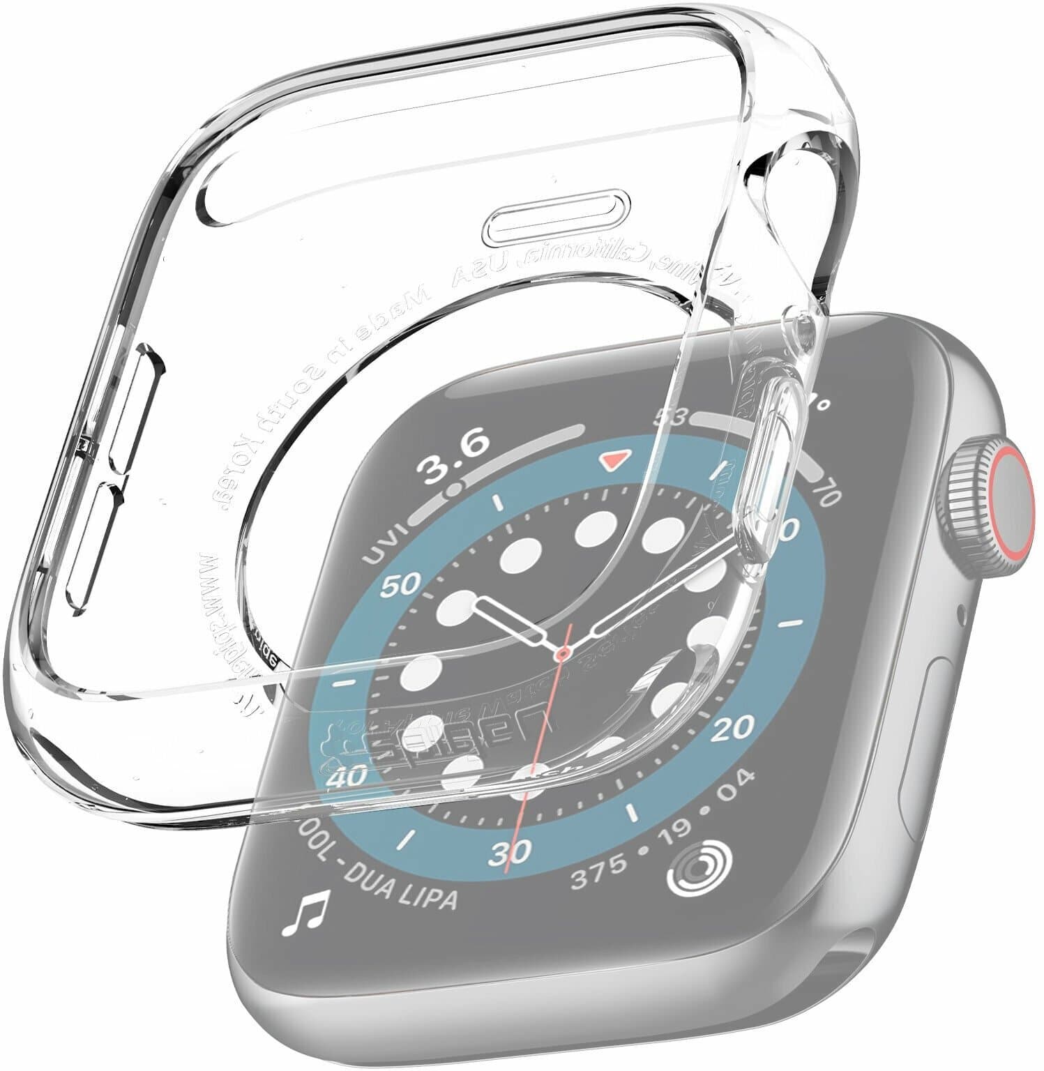 Качествен силиконов (TPU) кейс за Apple Watch 40мм, 41мм - Spigen Liquid Crystal Case (прозрачен)