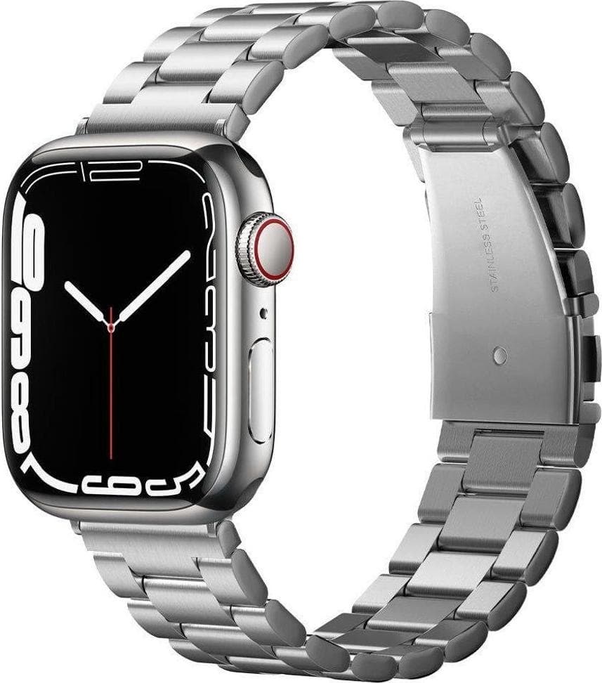 Стоманена каишка за Apple Watch 42мм, 44мм, 45мм, 46мм, Ultra, Ultra 2 49мм - Spigen Modern Fit Band (сребрист)
