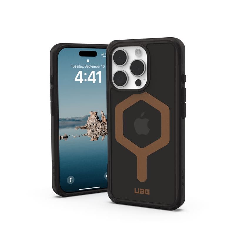 Калъф за Apple iPhone 16 Pro Max, хибриден (термополиуретан и поликарбонат), Urban Armor Plyo MagSafe Case, удароустойчив, черен