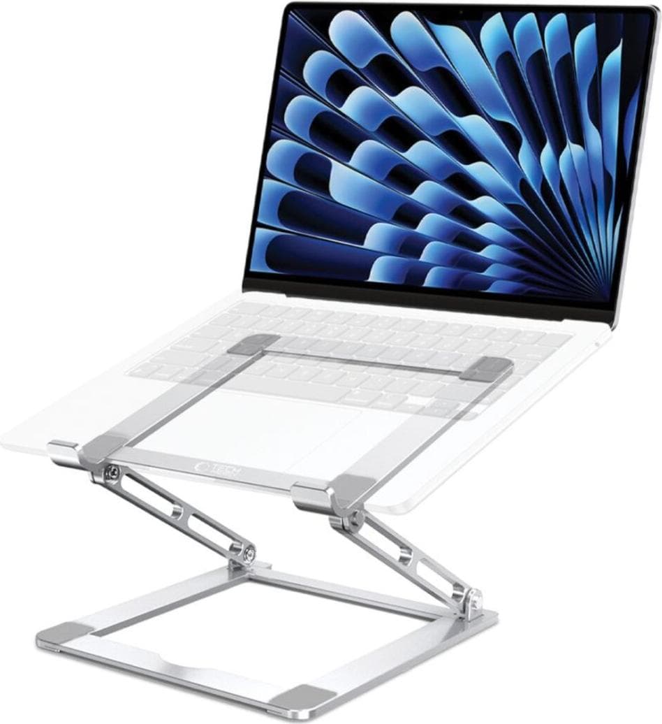 Сгъваема алуминиева поставка за MacBook и лаптопи от 11 до 17 инча - Tech-Protect ProDesk Universal Laptop Stand (сребрист)