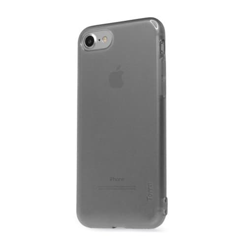 Силиконов (TPU) калъф и калено стъкло за iPhone 8, iPhone 7 - Torrii BonJelly Case (черен-прозрачен)