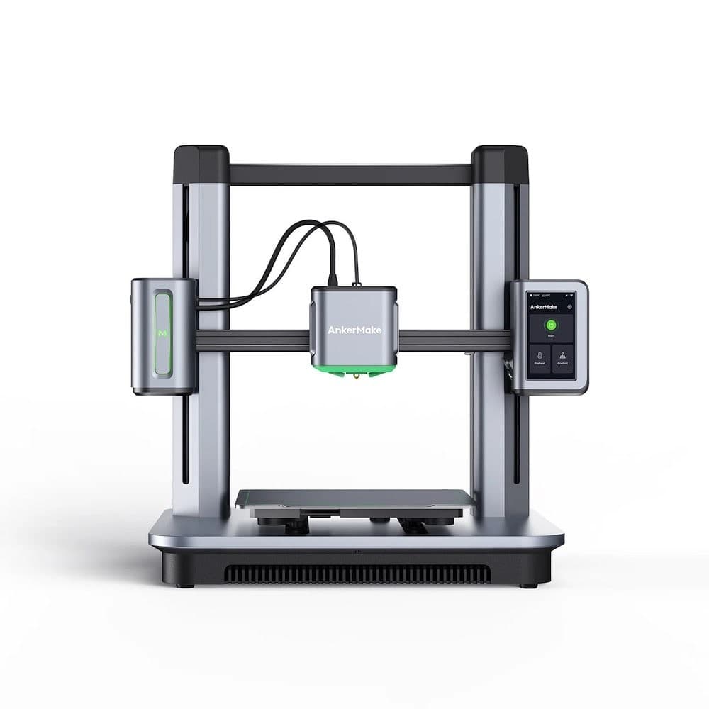 Високоскоростен 3D принтер с интегрирана система за разпознаване с изкуствен интелект - AnkerMake M5 3D Printer (тъмносив)