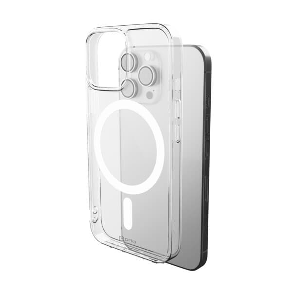 Калъф за Samsung Galaxy S24 Ultra, хибриден (термополиуретан и поликарбонат), Prio Protective Case Mag, удароустойчив, прозрачен
