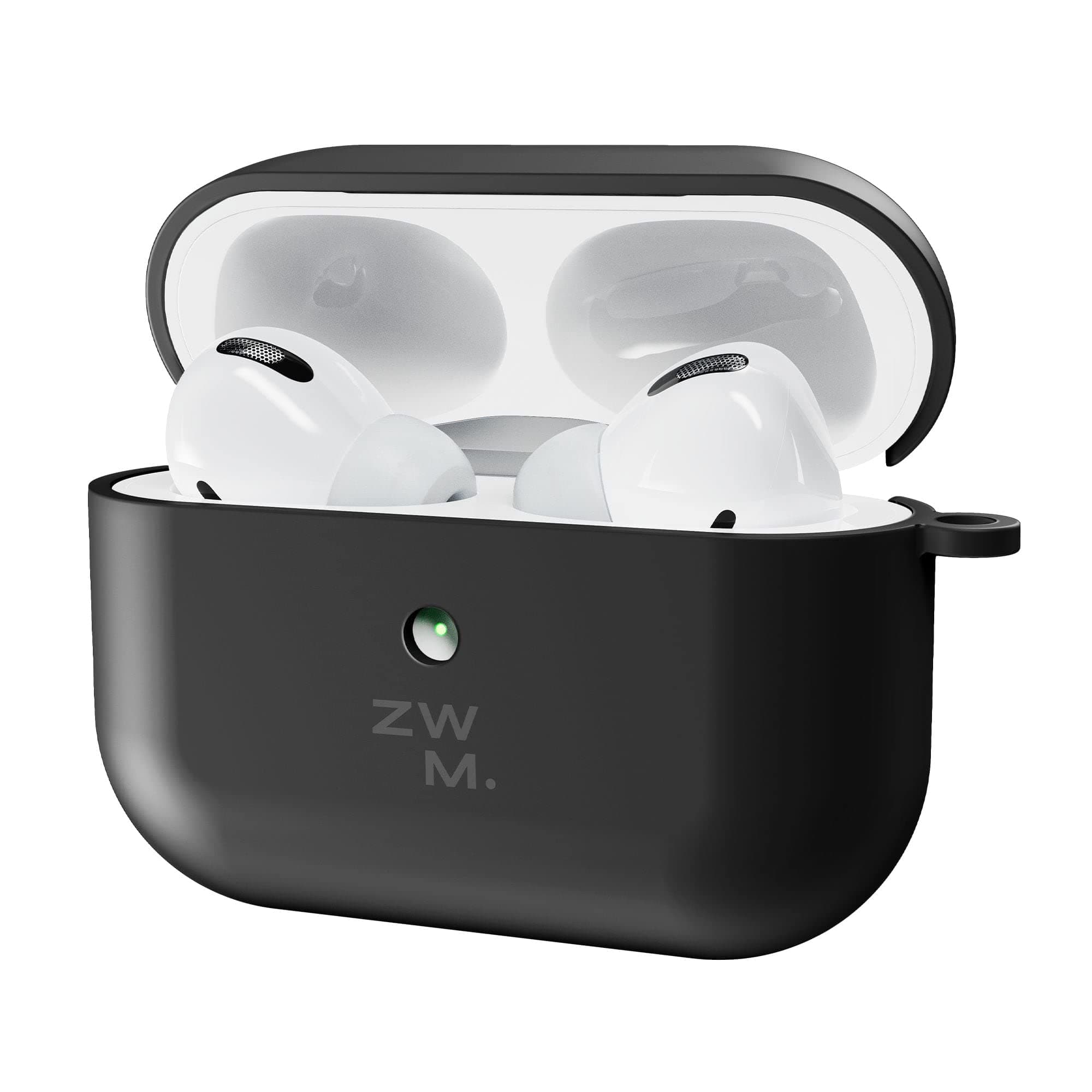 Силиконов рециклируем калъф за Apple Airpods Pro (черен) - ZWM Black Biodegradable Case
