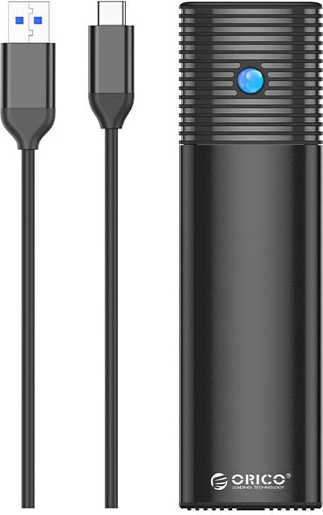 Външна кутия с USB-C за M.2 NGFF SATA SSD дискове - Orico USB-C External M.2 NGFF SSD USB 3.2 Gen 1 Enclosure (черен)