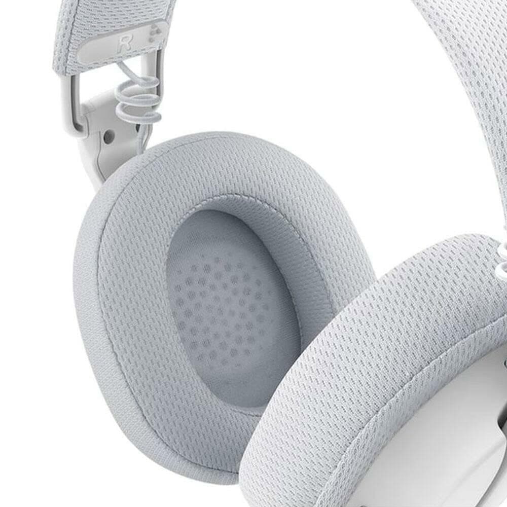 Слушалки Redragon Luce White, безжични/жични, Bluetooth, USB, USB-C, микрофон, гейминг, 16 часа време на работа, бели