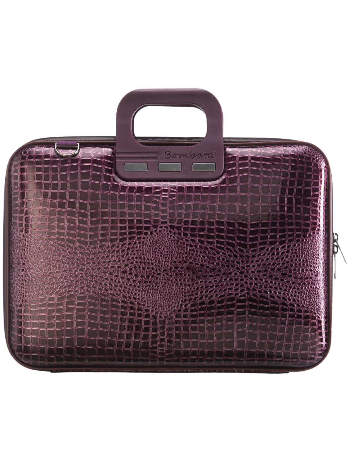 Чанта за лаптоп Bombata Shiny Cocco plum purple, до 16" (40.64 cm), лилава