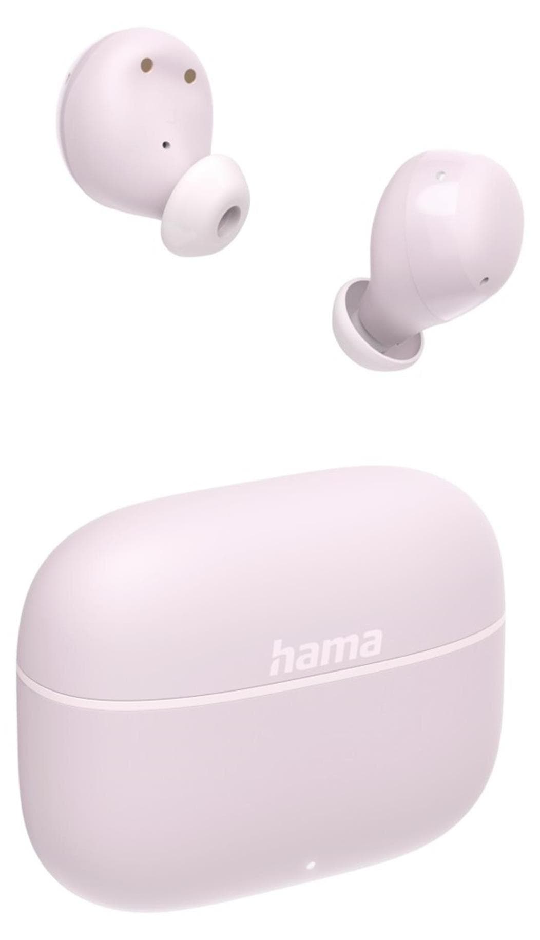 Слушалки Hama Freedom Buddy II, безжични, Bluetooth, микрофон, до 16 часа време на работа, управление с гласови асистенти Google и Siri, розови