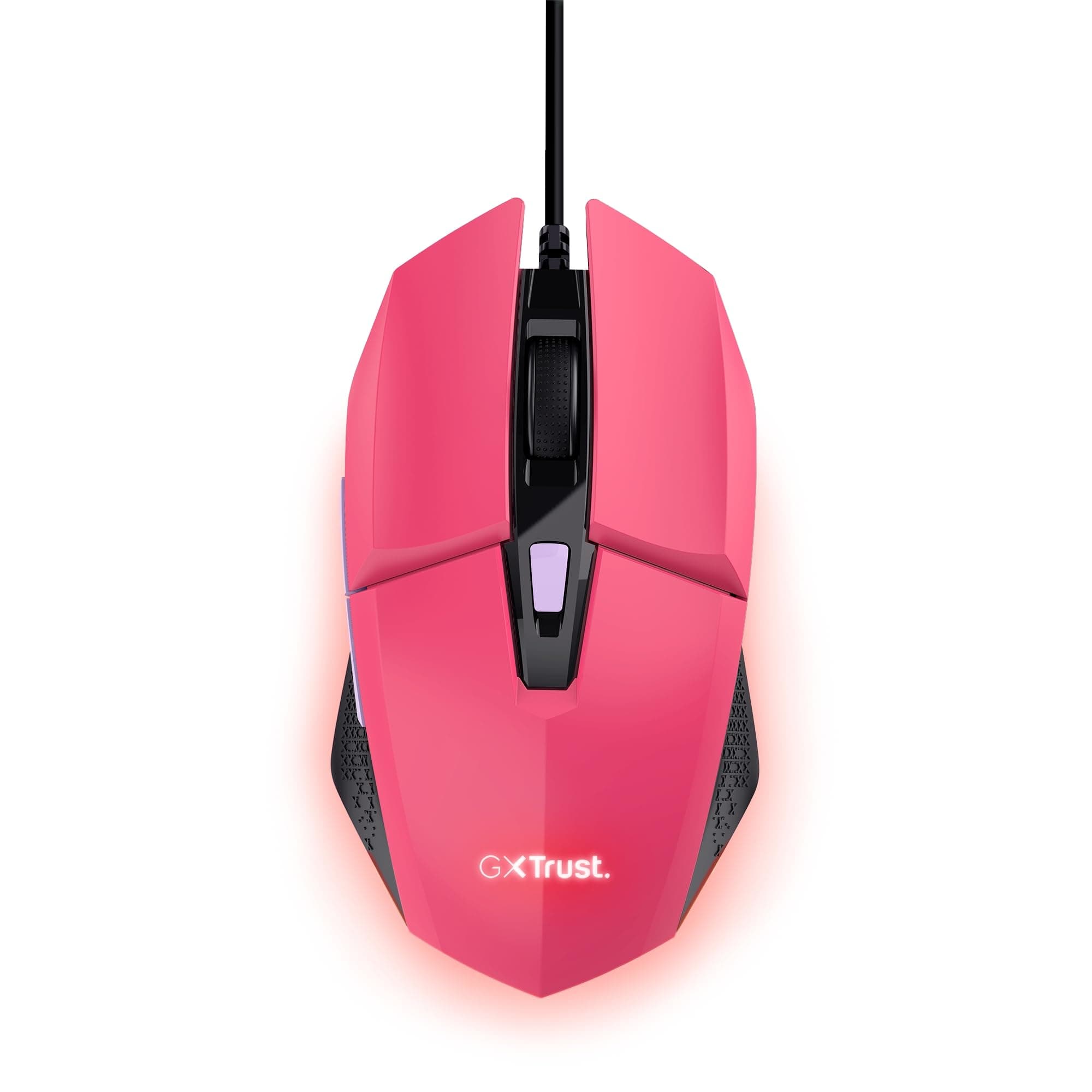 Мишка Trust GXT 109 Felox, оптична (6400 dpi), USB, розова, гейминг, 6 бутона
