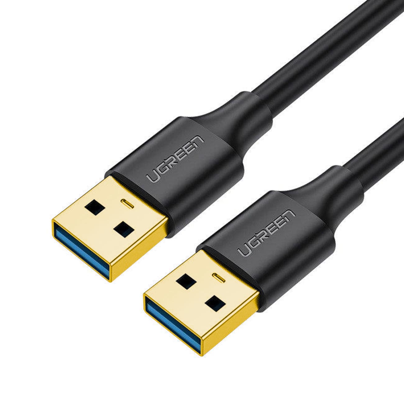 Кабел Ugreen 10370, от USB A(м) към USB A(м), 1m, черен