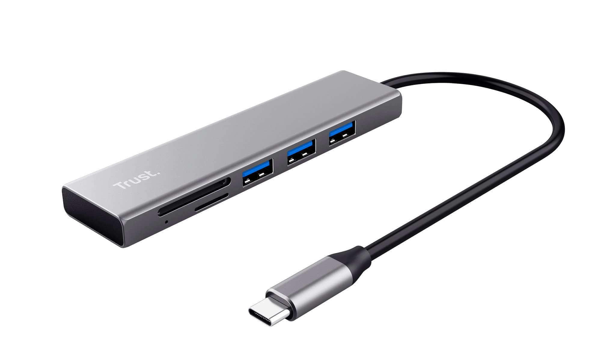 TRUST Halyx Fast USB-C хъб и четец на карти
