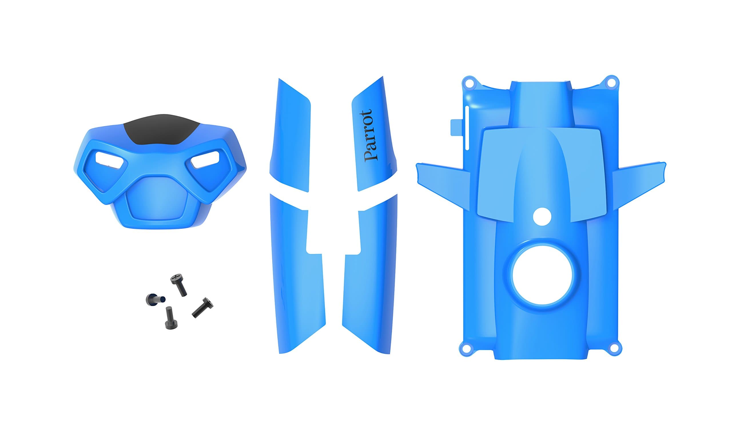 Резервен корпус и болтчета за смяна за Parrot Rolling Spider - Parrot Rolling Spider Covers and screws (син)