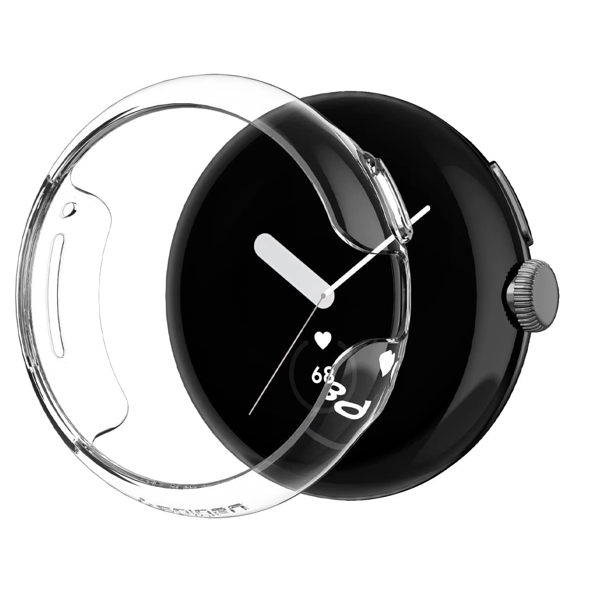 Качествен твърд кейс за Google Pixel Watch, Pixel Watch 2 - Spigen Thin Fit Case (прозрачен)