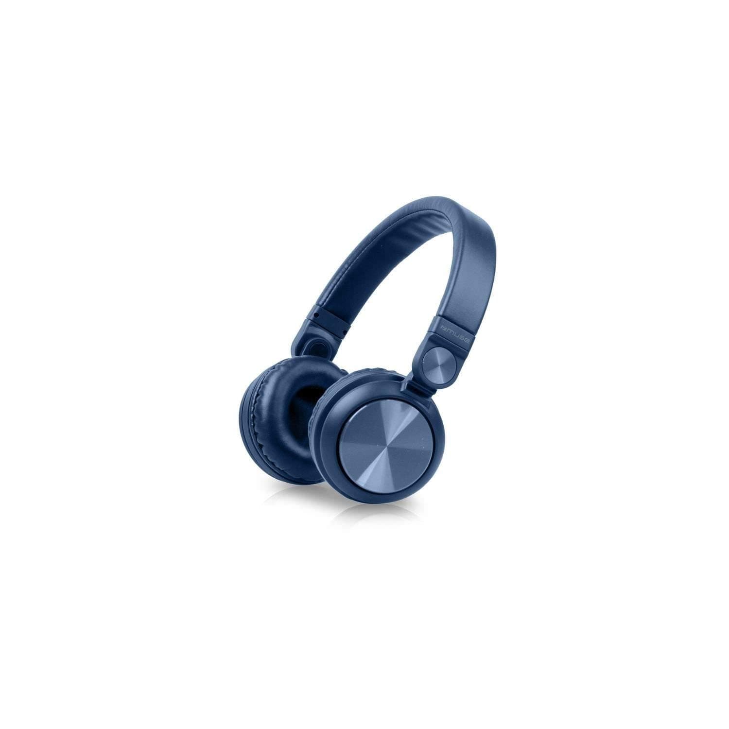 Слушалки Muse M-276 MSE00130, безжични, микрофон, Bluetooth, 3.5mm кабел, сини
