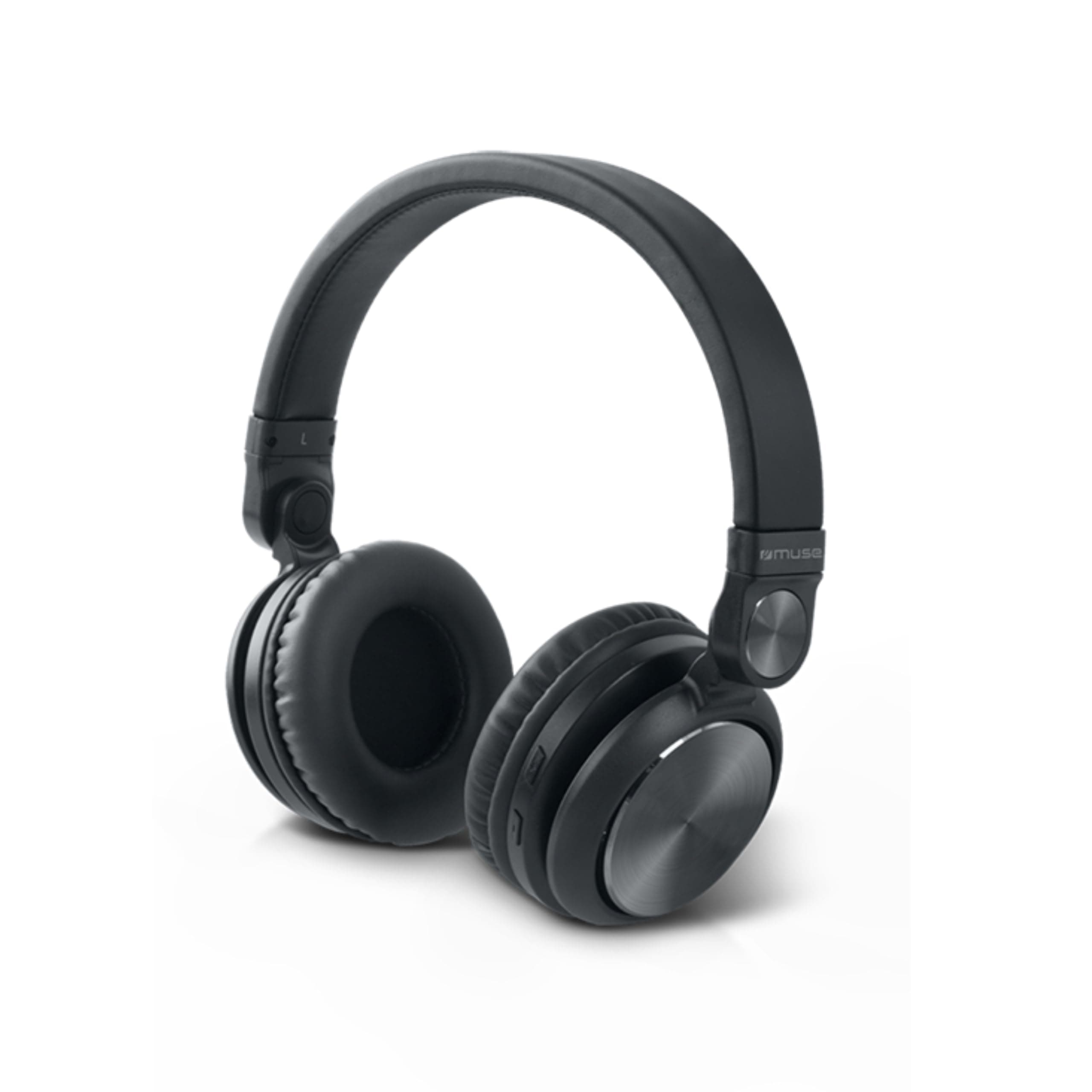 Слушалки Muse M-276 MSE00129, безжични, микрофон, Bluetooth, 3.5mm кабел, черни