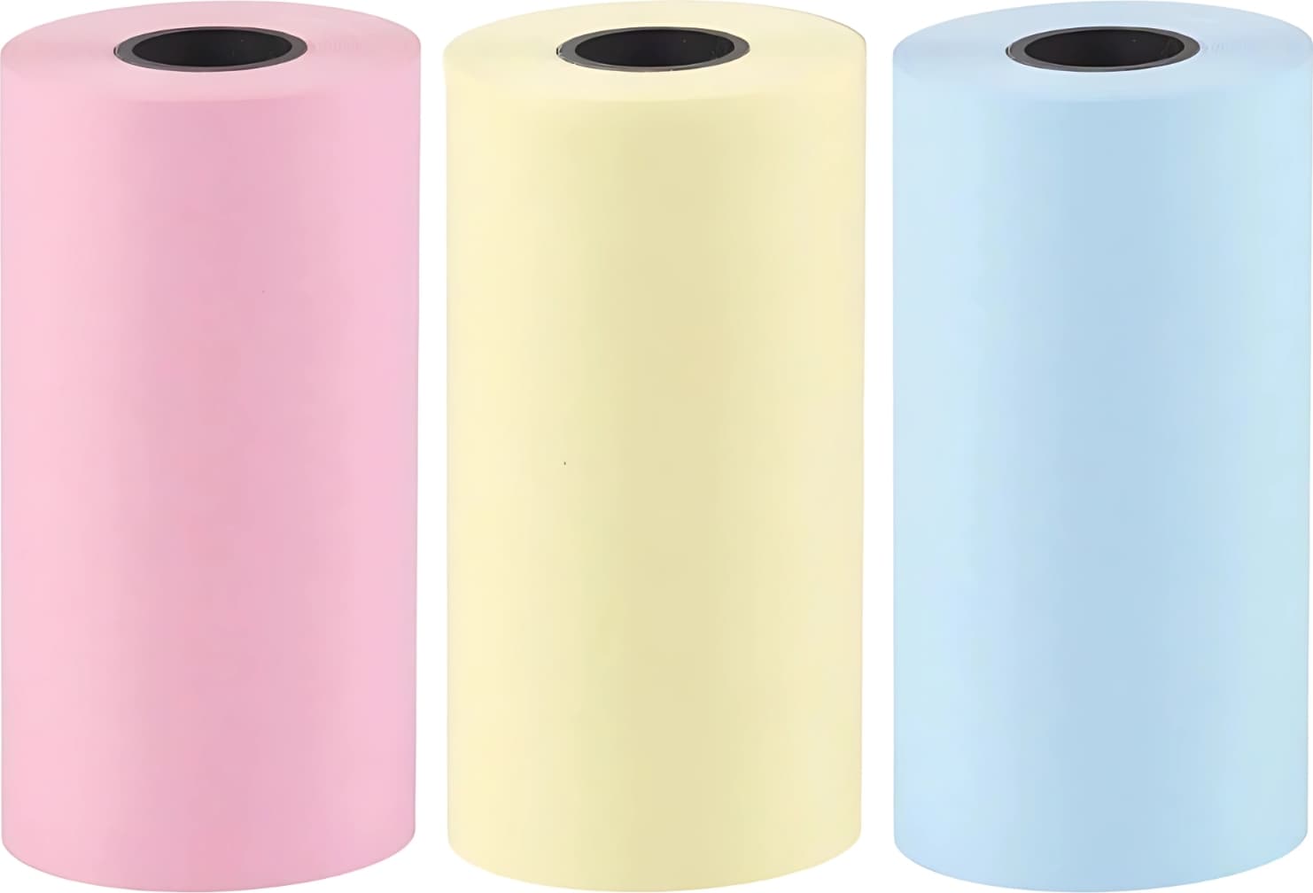 Комплект от 3 ролки за отпечатване стикери за термопринтер Mini Cat Thermal Printer HURC9 - Colorful Paper Rolls Set (цветен)