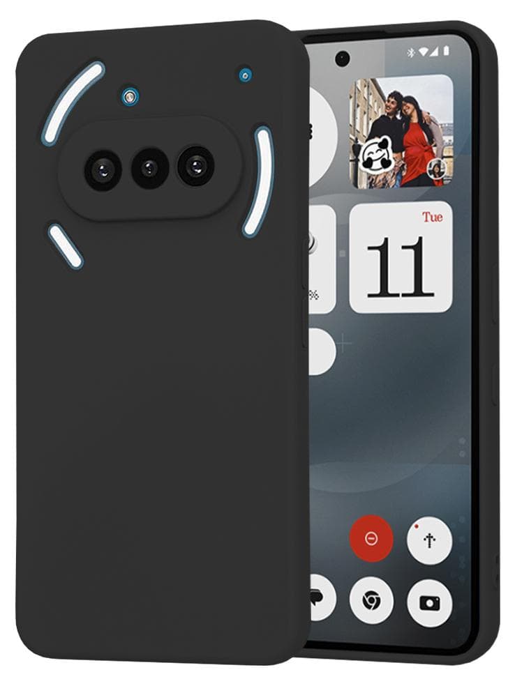 Силиконов (TPU) калъф за Nothing Phone (3a) - Techsuit SoftFlex Silicone Case (черен)