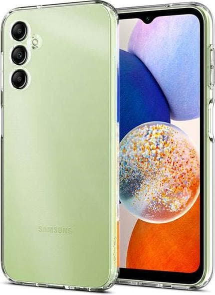 Тънък силиконов (TPU) калъф за Samsung Galaxy A14 5G (прозрачен) - Spigen Liquid Crystal Case