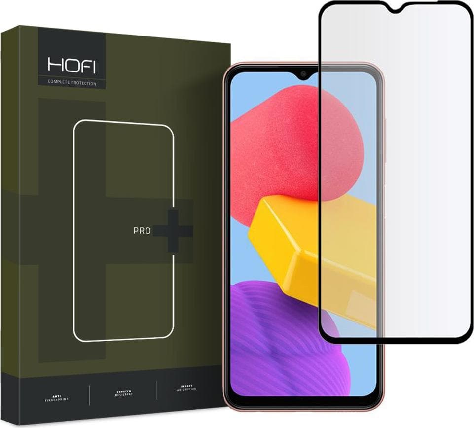 Калено стъклено защитно покритие за дисплея на Samsung Galaxy M13 - Hofi Glass Pro Plus Tempered Glass 2.5D (черен-прозрачен)