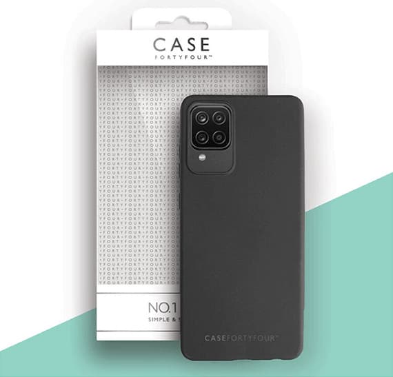 Силиконов (TPU) калъф за Samsung Galaxy A02s - Case FortyFour No.1 Case (черен)