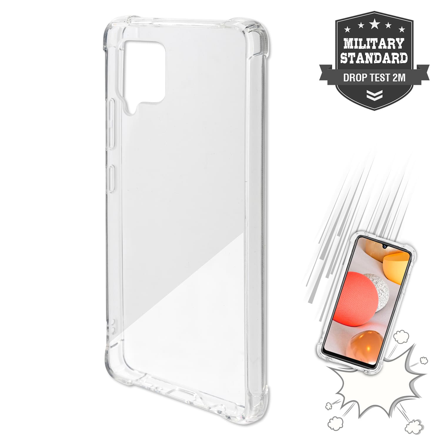 Хибриден удароустойчив кейс за Samsung Galaxy A42 5G - 4smarts Hard Cover Ibiza (прозрачен)
