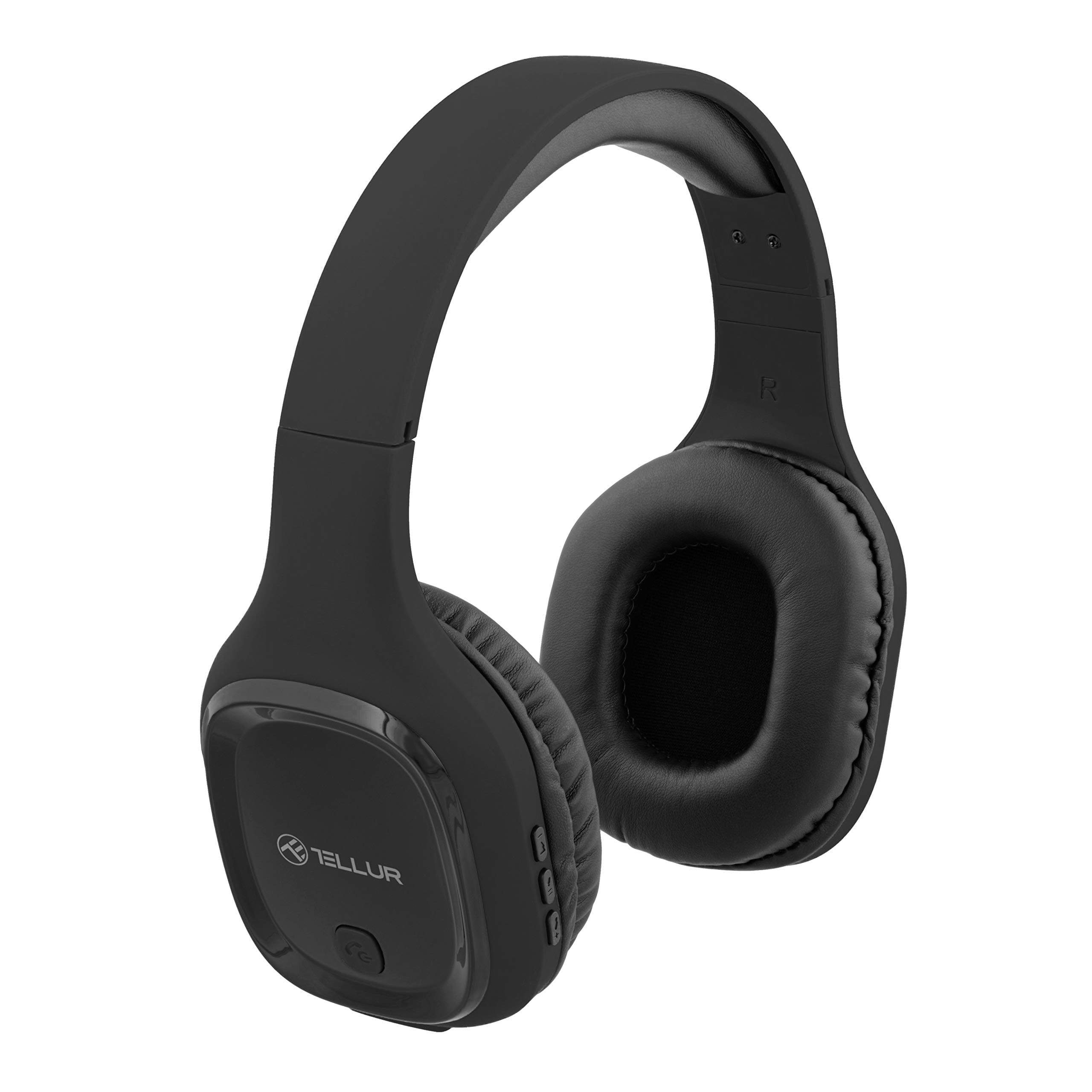Слушалки Tellur Pulse, безжични, bluetooth 5.0, микрофон, 8 часа време на работа, безжичен обхват 10 м, черни
