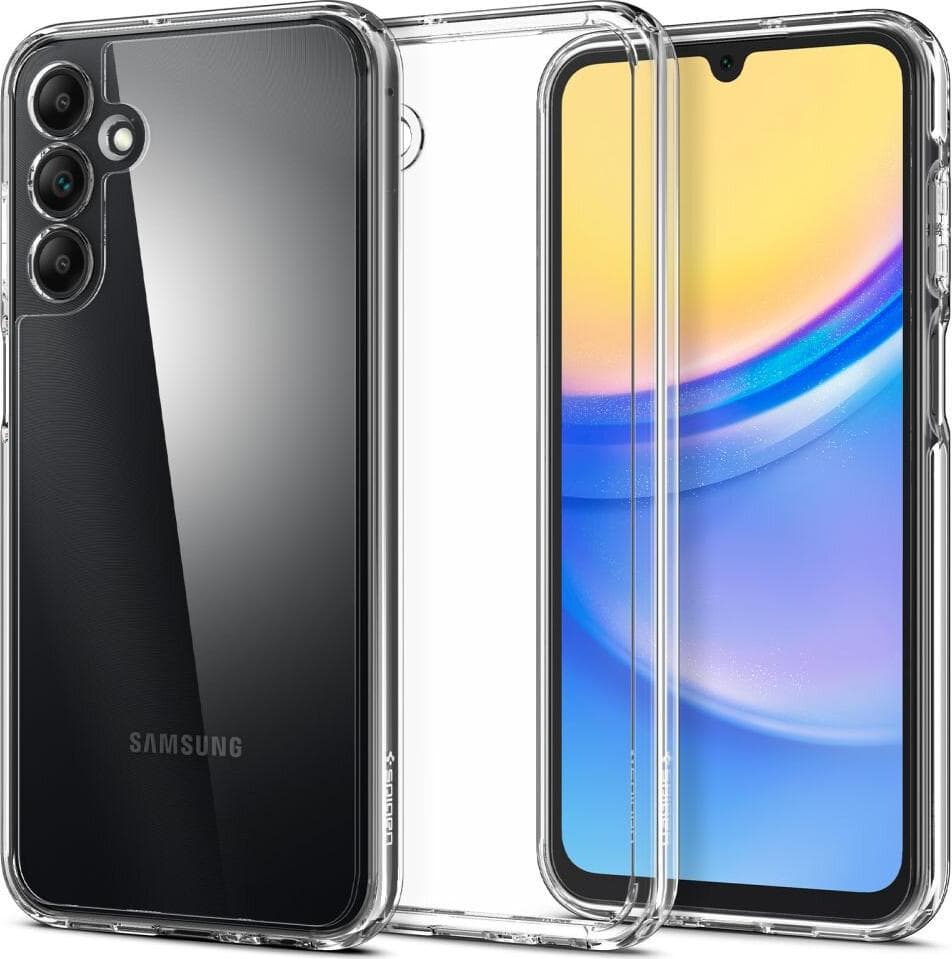 Хибриден кейс с висока степен на защита за Samsung Galaxy A15, Galaxy A15 5G - Spigen Ultra Hybrid Case (прозрачен)