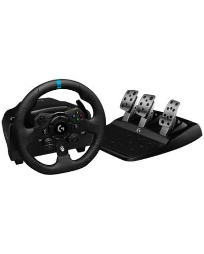 Волан с педали Logitech - G923, Xbox/PC, черен