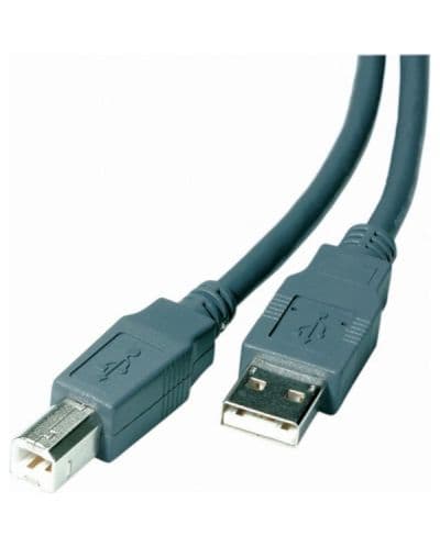 Кабел Vivanco - 22227, USB-A/USB-B, 3 m, сив