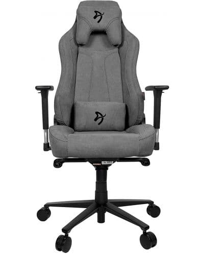 Гейминг стол Arozzi - Vernazza Soft Fabric, сив
