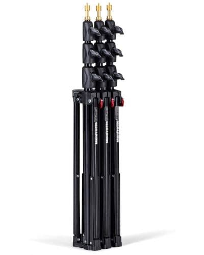 Стативи за осветление Manfrotto - Mini Compact Air Cushioned, 3 броя, черни