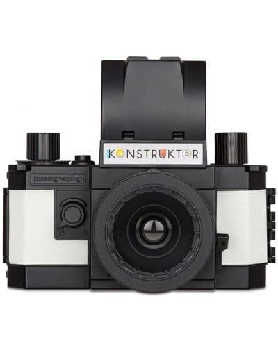 Филмов фотоапарат Lomography - Konstruktor Flash SLR DIY, 35mm, черен