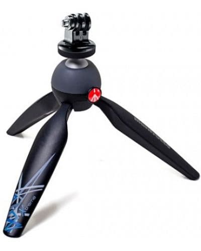 Мини статив Manfrotto - PIXI Extreme, с адаптер за GoPrо, черен