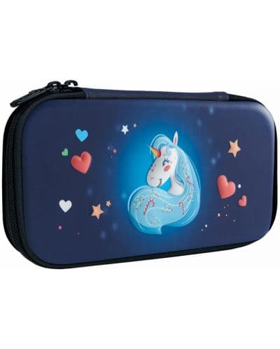 Калъф Nacon - 3D Unicorn Pouch, за Nintendo Switch, многоцветен